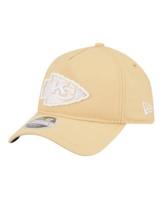 Мужская кепка New Era Tan Kansas City Chiefs Apex 9FORTY Adjustable