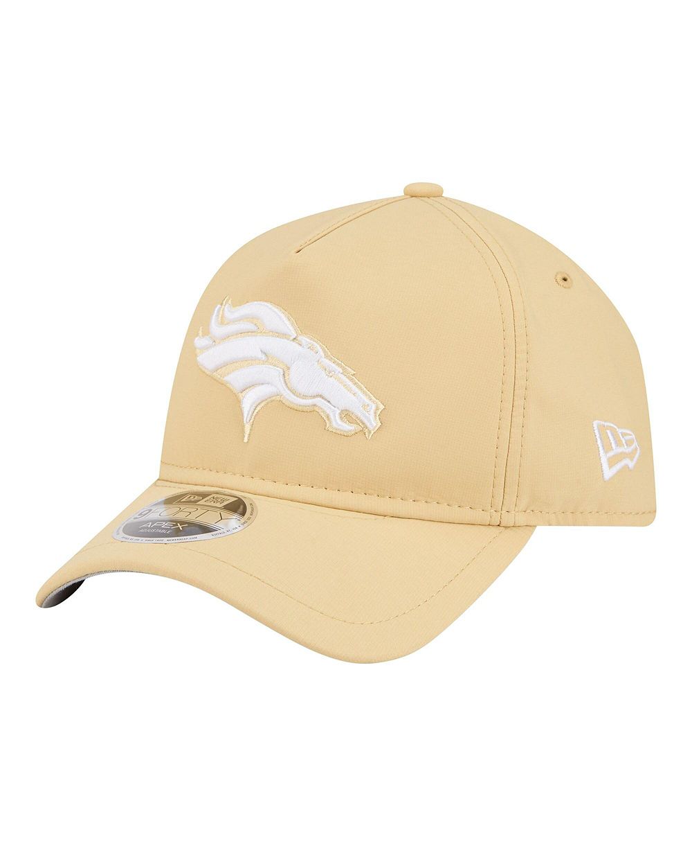 Мужская кепка New Era Denver Broncos Apex 9FORTY регулируемая бежевого цвета