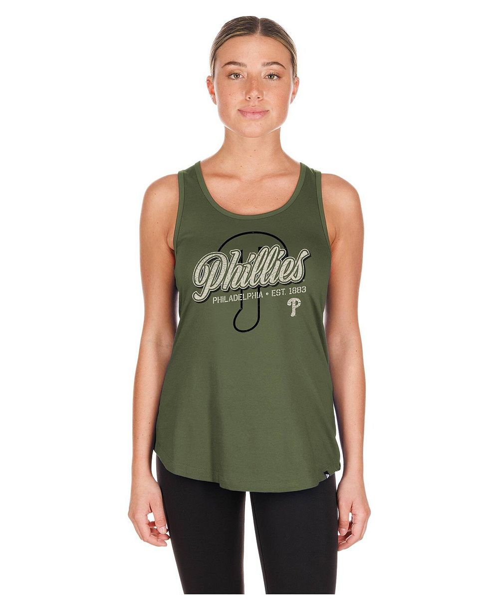 New Era Женский майка Philadelphia Phillies 2026 Armed Forces Day с графическим принтом