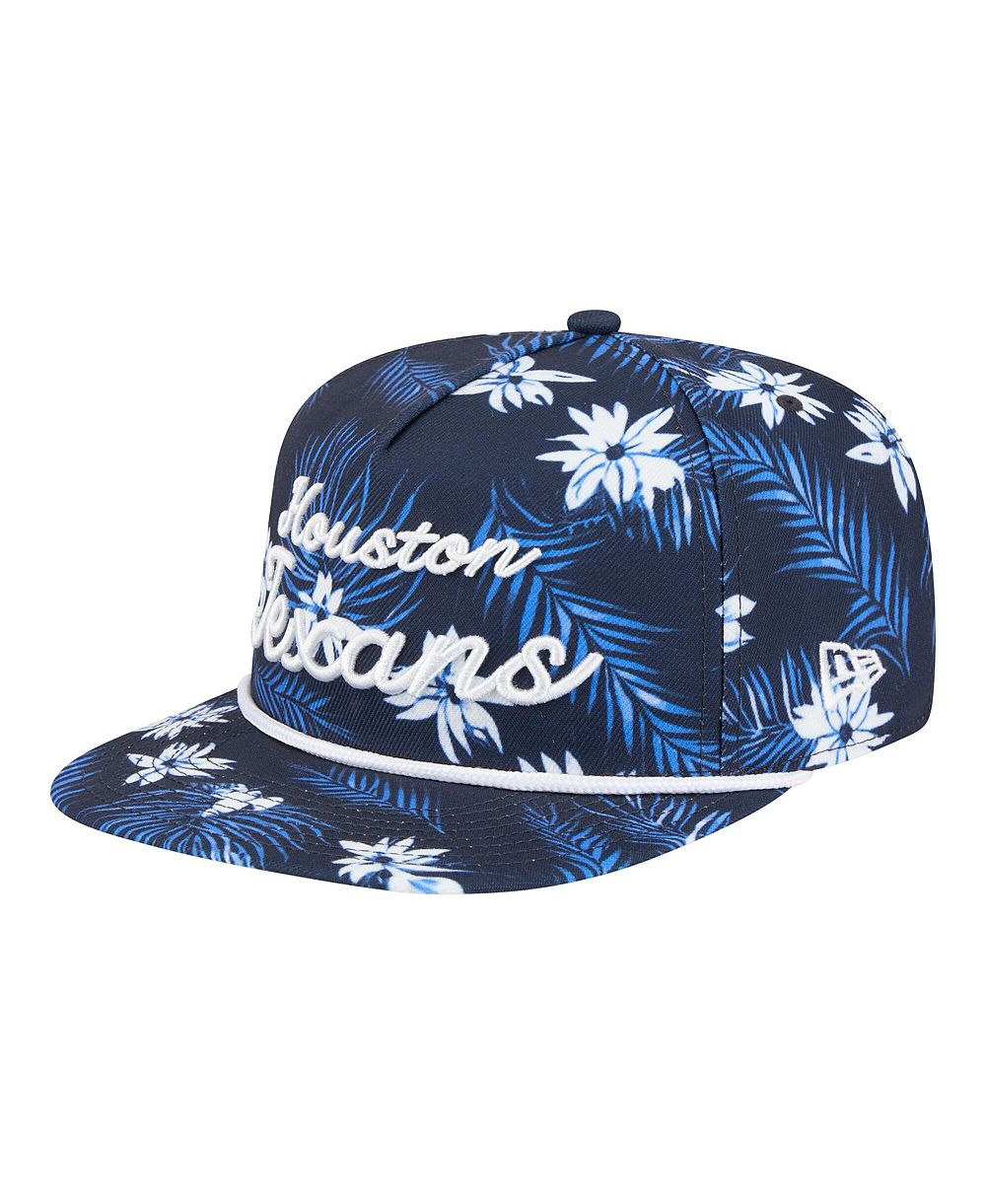 Мужская кепка New Era Navy Houston Texans Palm Print A-Frame 9FIFTY Snapback