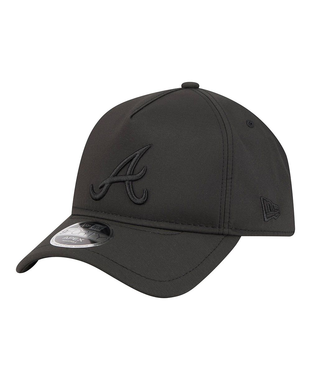 Мужская бейсболка New Era Atlanta Braves Injection Apex 9FORTY регулируемая черная