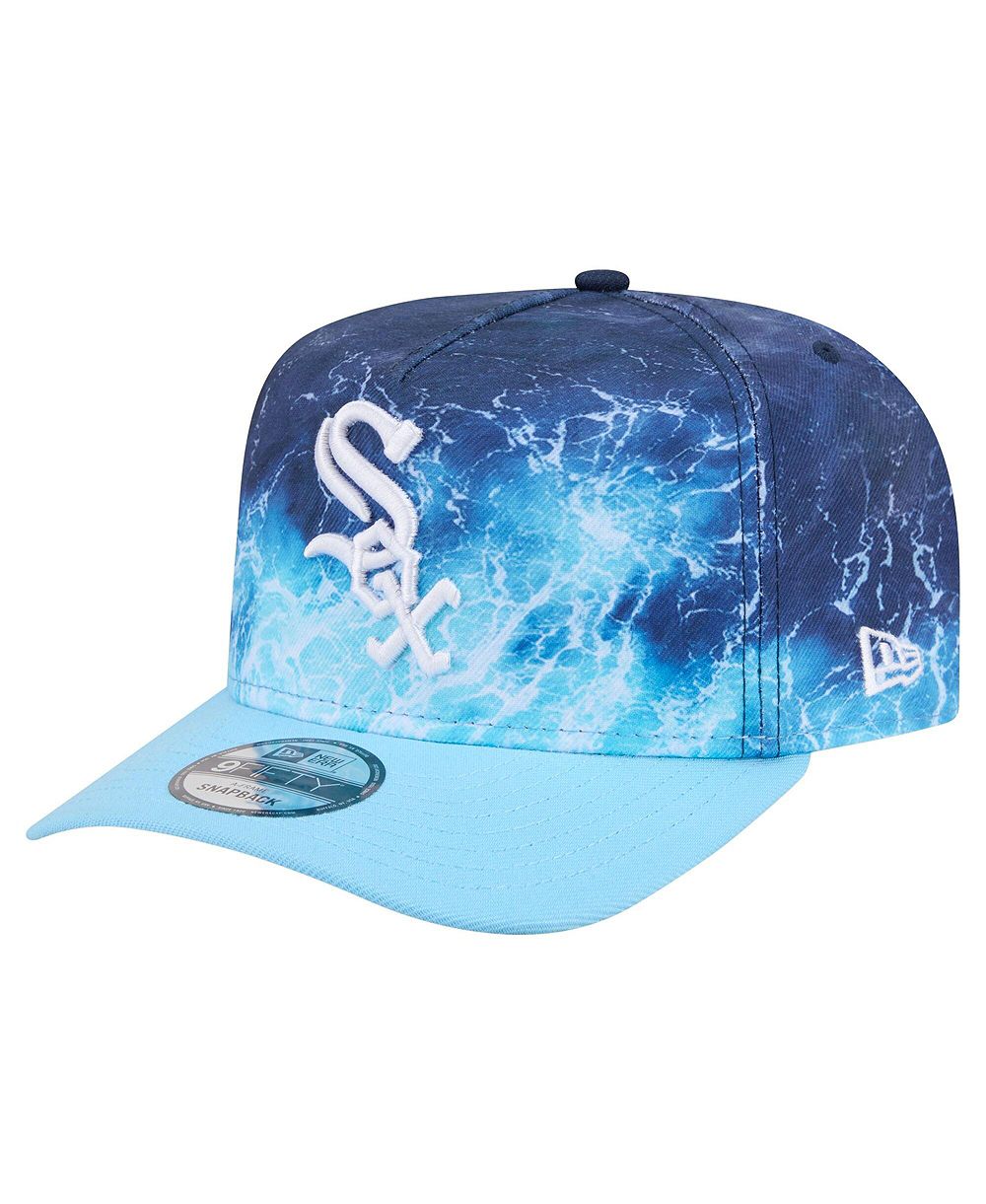 Мужская бейсболка New Era Light Blue Chicago White Sox Deep Water Pre-Curved 9FIFTY A-Frame Snapback