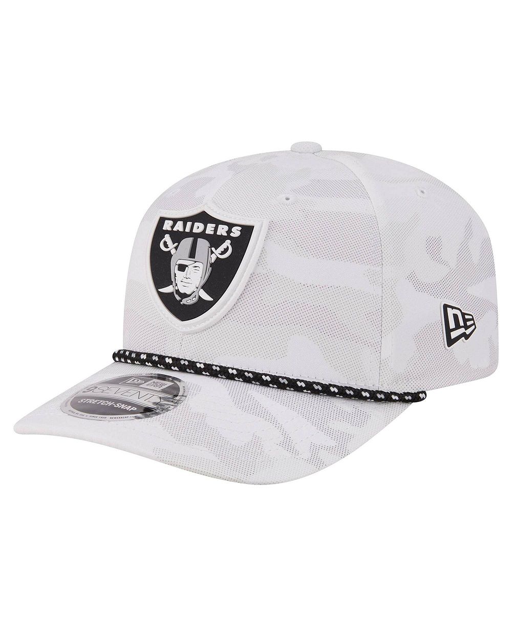 New Era Men's White Las Vegas Raiders Camo Rope 9SEVENTY Adjustable Hat