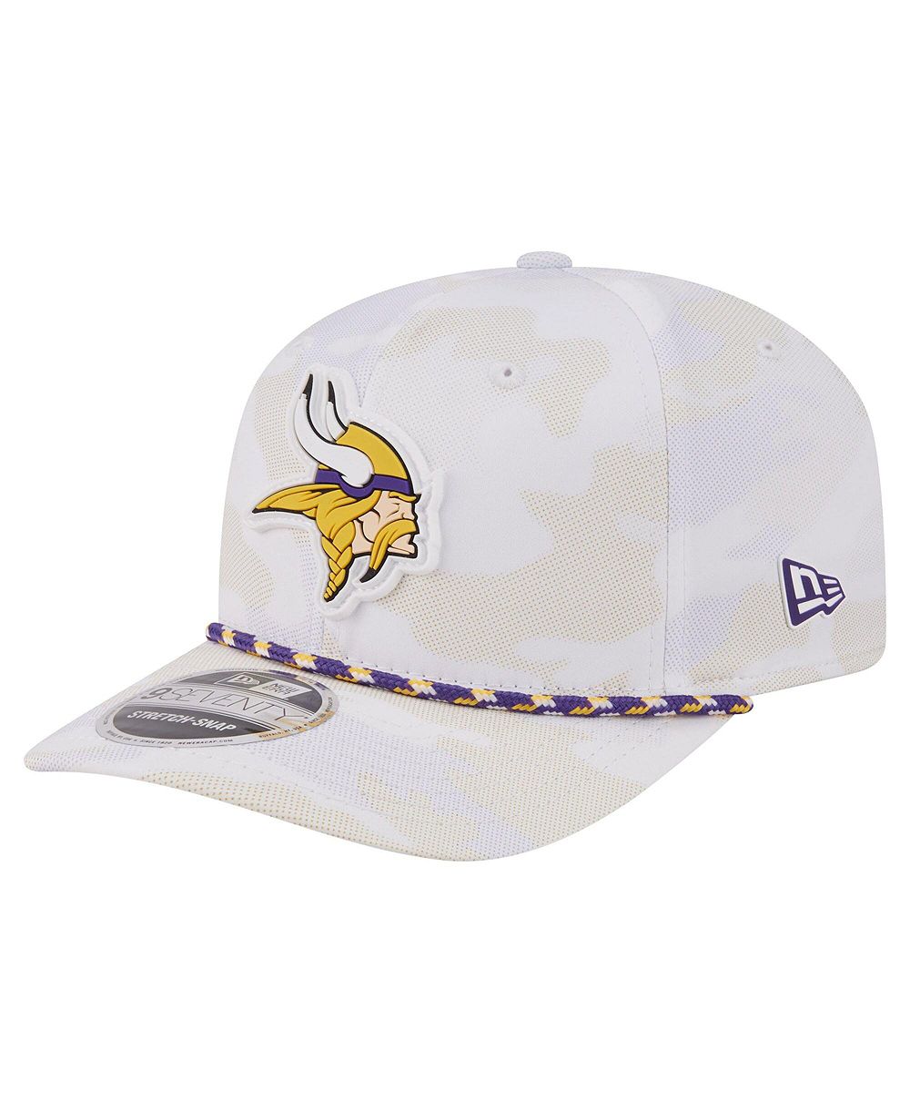 Мужская кепка New Era White Minnesota Vikings Camo Rope 9SEVENTY Adjustable Hat