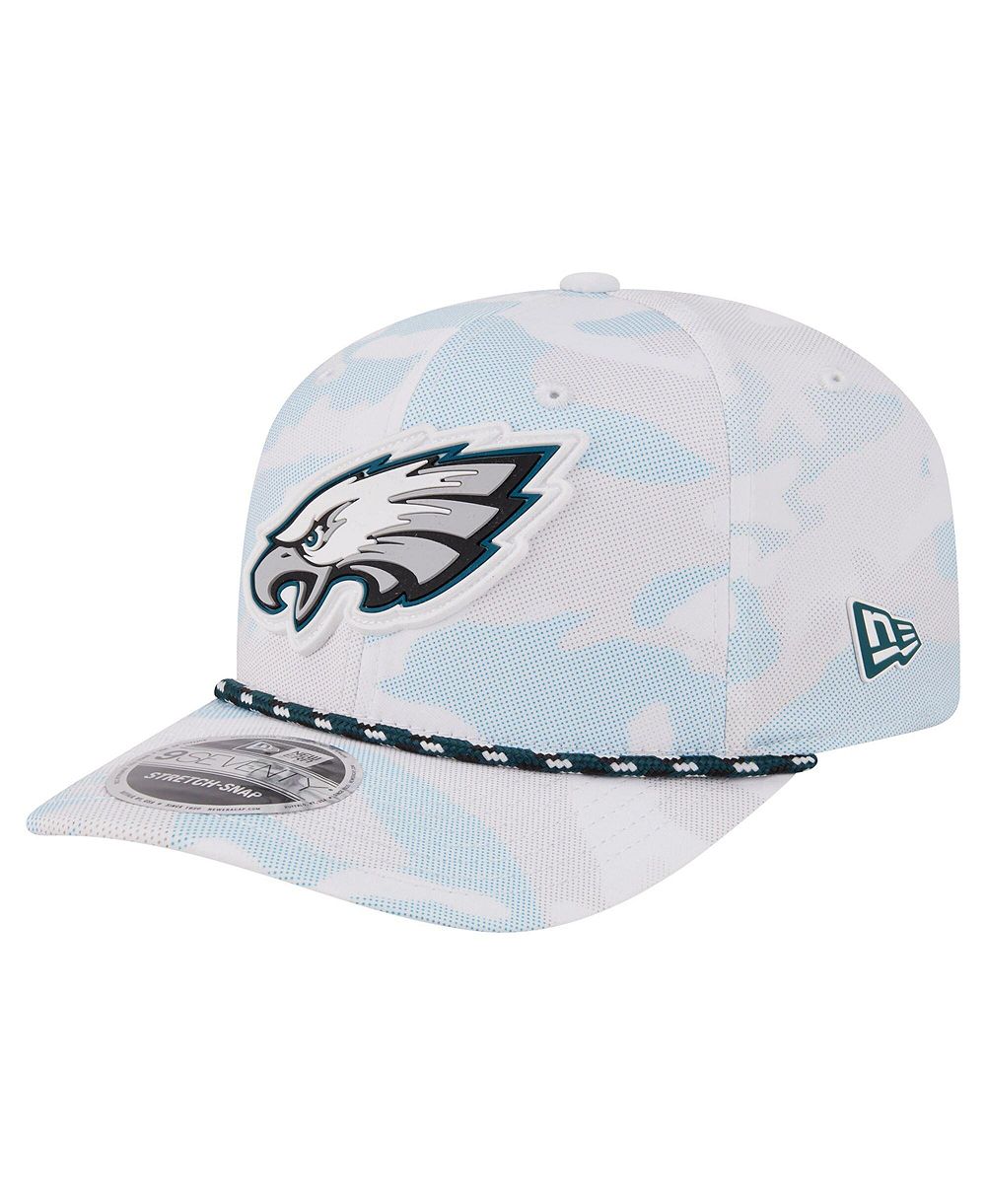 Мужская кепка New Era Philadelphia Eagles Camo Rope 9SEVENTY регулируемая белая