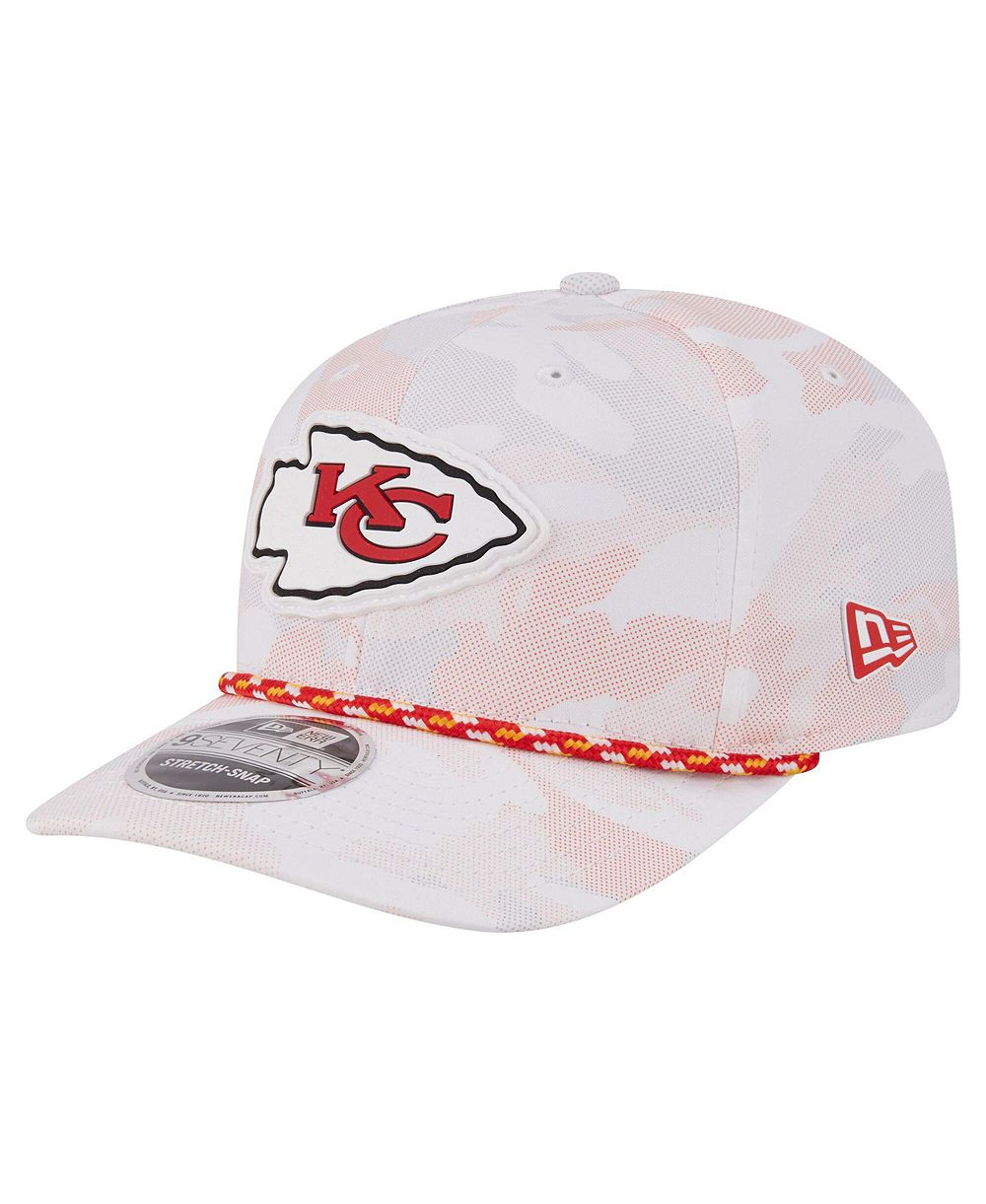 Мужская кепка New Era White Kansas City Chiefs Camo Rope 9SEVENTY Adjustable