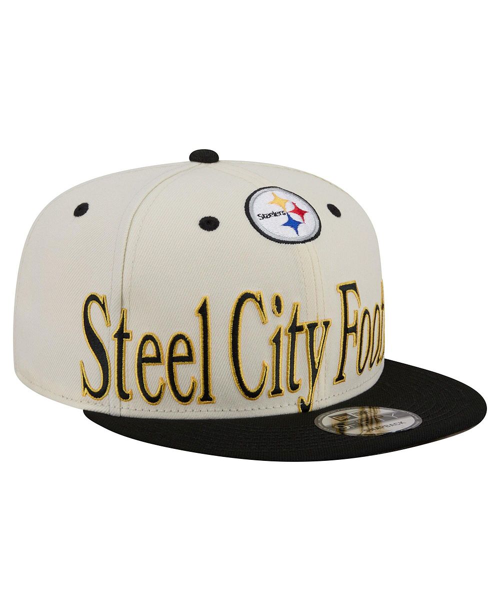 Мужская кепка New Era Pittsburgh Steelers Oversized Slogan 9FIFTY Snapback