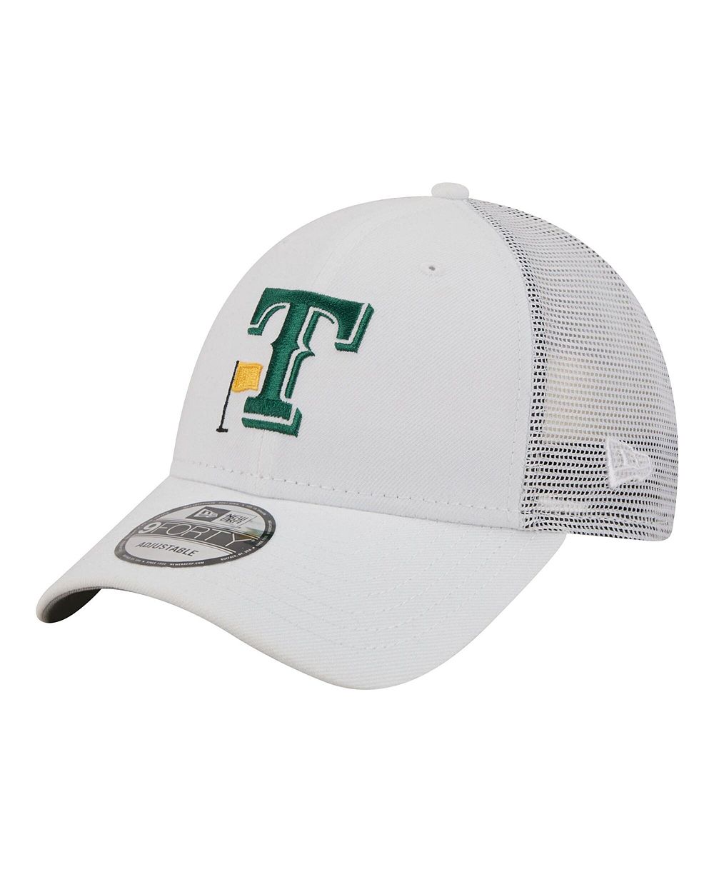 New Era Мужская White Texas Rangers Flag 9FORTY Trucker Adjustable Hat