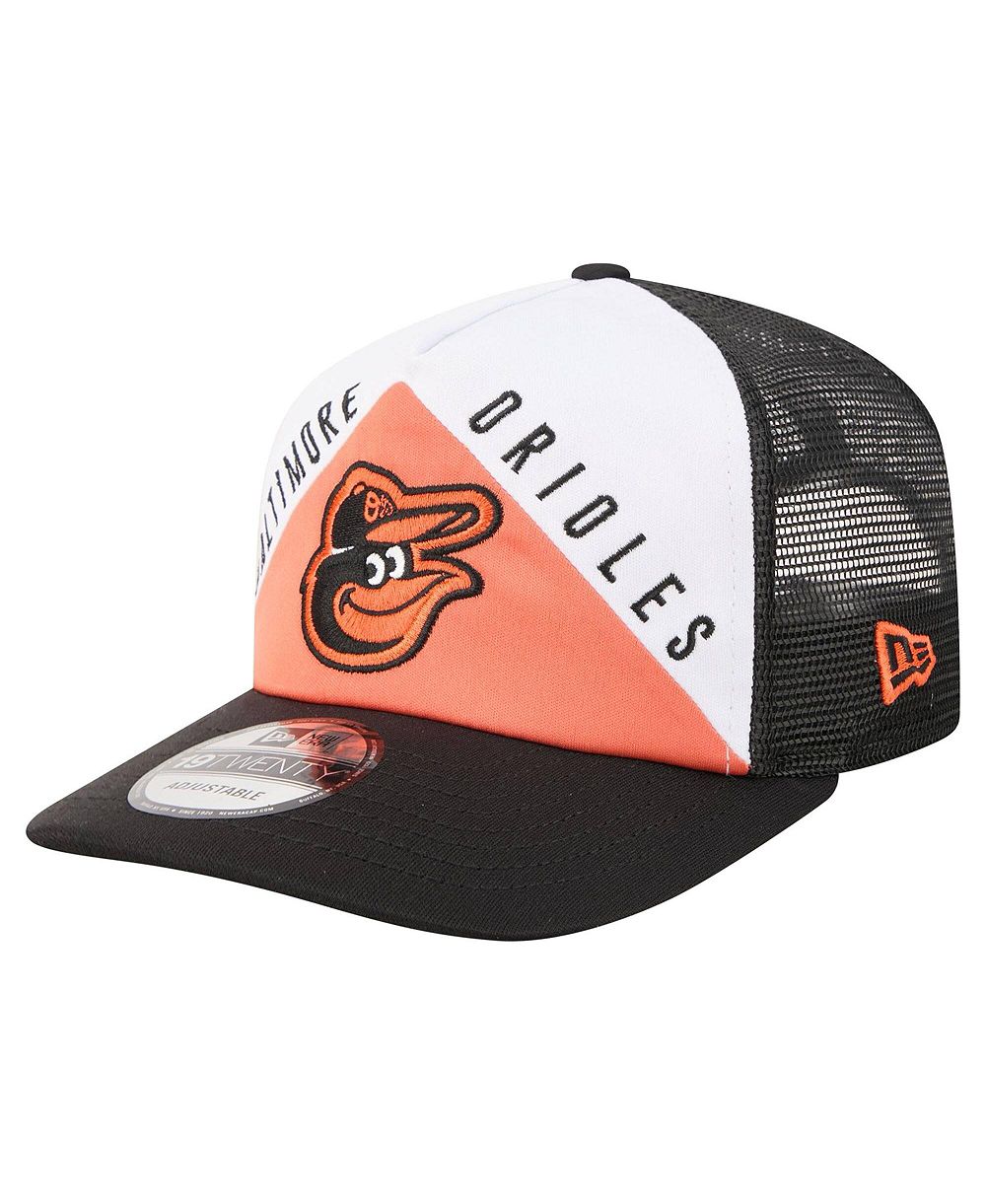Мужская кепка New Era White/Black Baltimore Orioles Retro Cut 19TWENTY Adjustable Trucker Hat