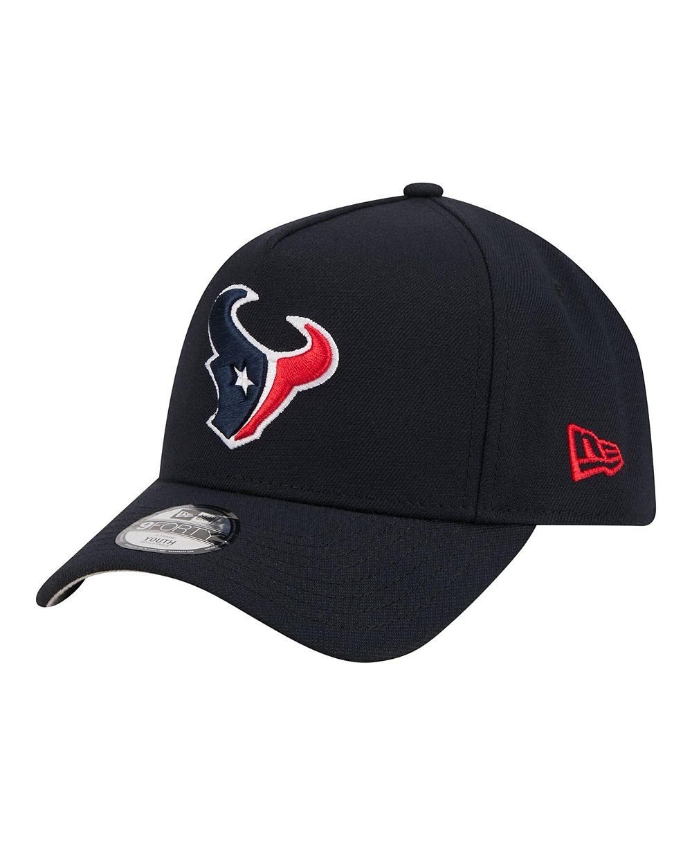 New Era кепка 9FORTY A-Frame регулируемая Navy Houston Texans для мальчиков и девочек