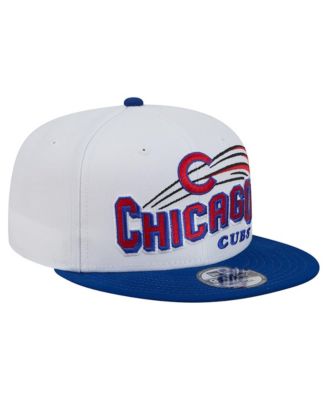 Мужская кепка New Era White Chicago Cubs Retro Sweep 9FIFTY Snapback