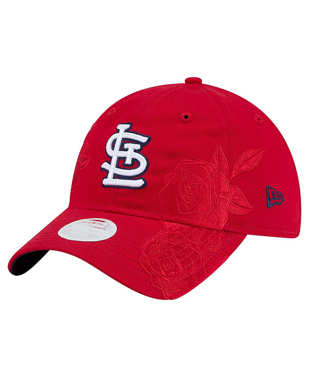 New Era Women's Red St. Louis Cardinals Roses 9TWENTY Adjustable Hat