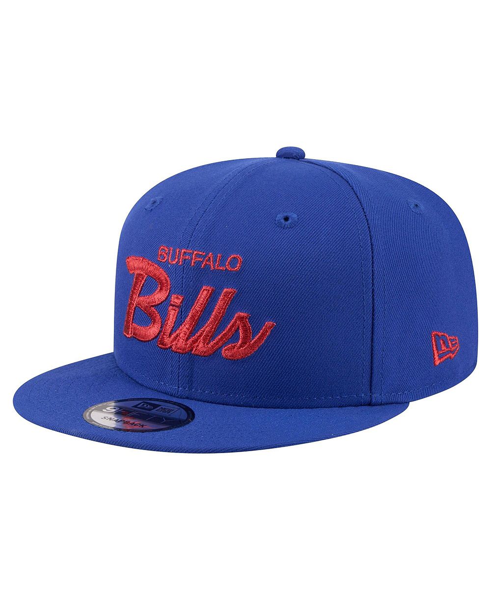 Мужская кепка New Era Men's Royal Buffalo Bills Core Team Script 9FIFTY Snapback