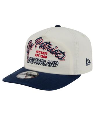Мужская кепка New Era Cream New England Patriots Script 19TWENTY Adjustable