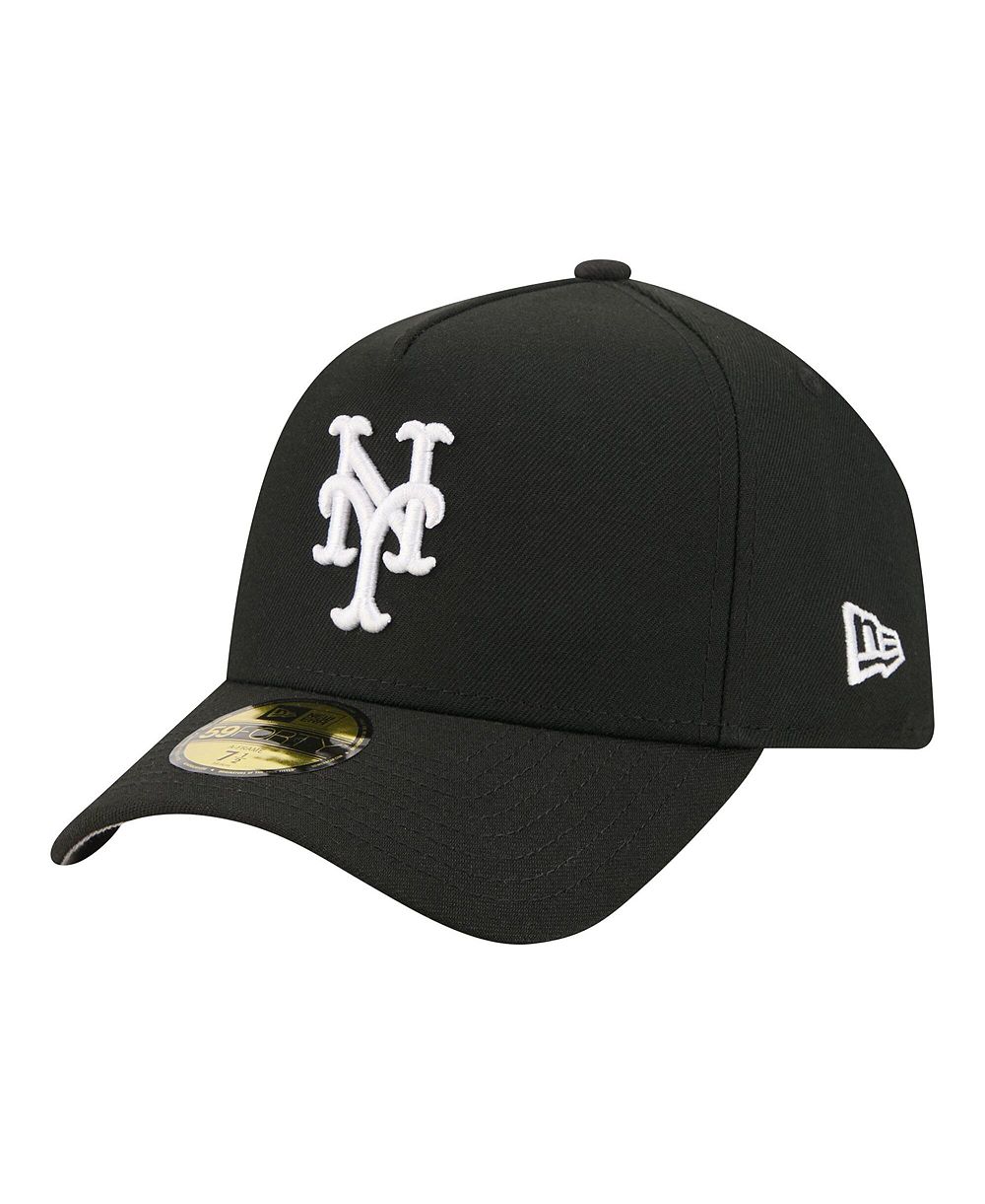 Мужская кепка New Era Black New York Mets A-Frame 59FORTY Fitted