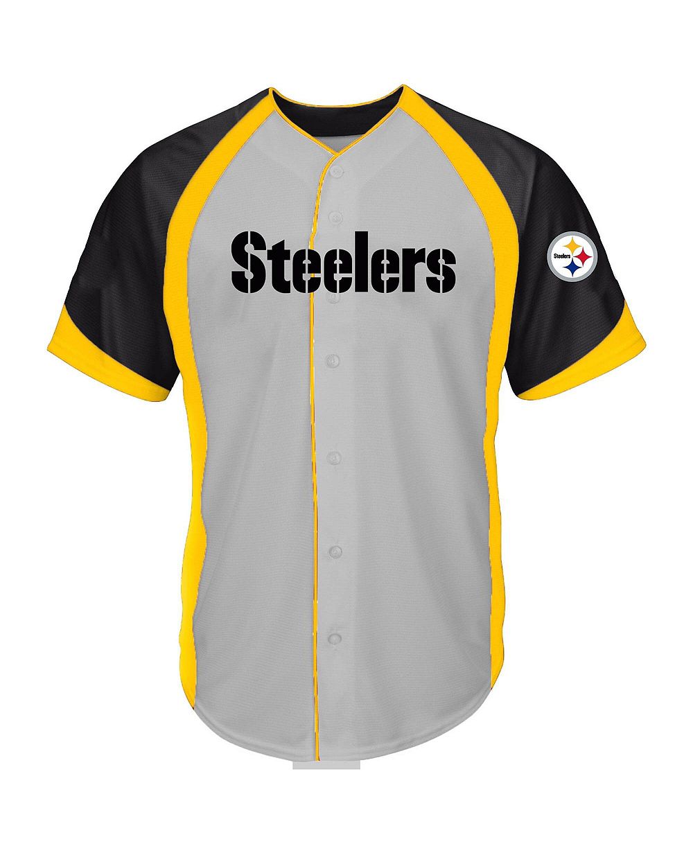 Мужская рубашка Profile Gray Pittsburgh Steelers Big & Tall Button-Up
