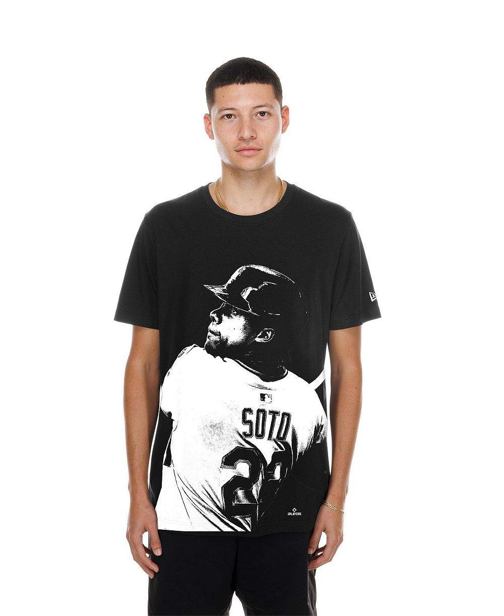 Мужская футболка New Era Juan Soto Black New York Mets Oversized Graphic