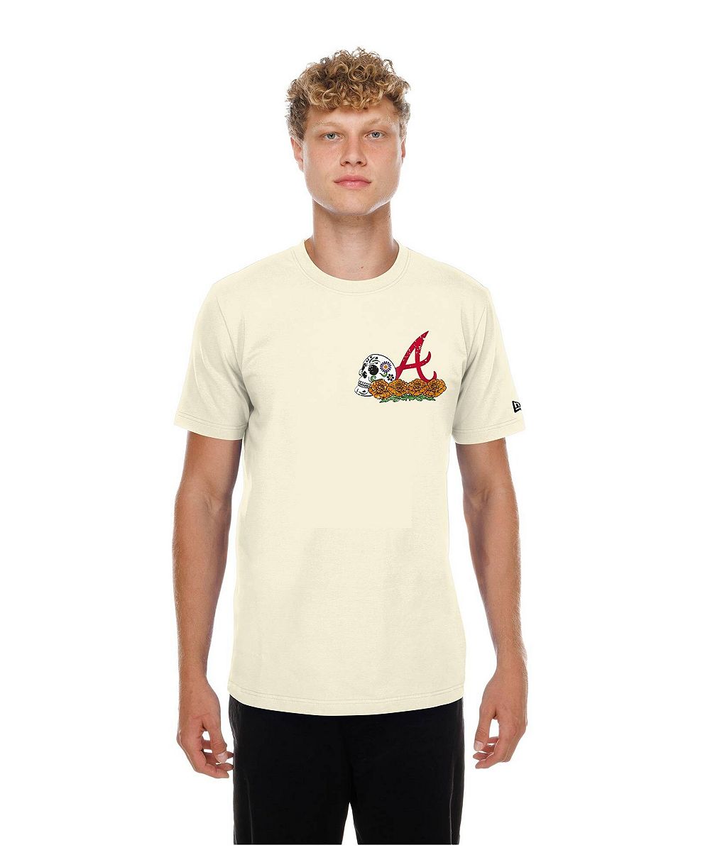 Мужская футболка New Era Atlanta Braves Dia de los Muertos Sugar Skull