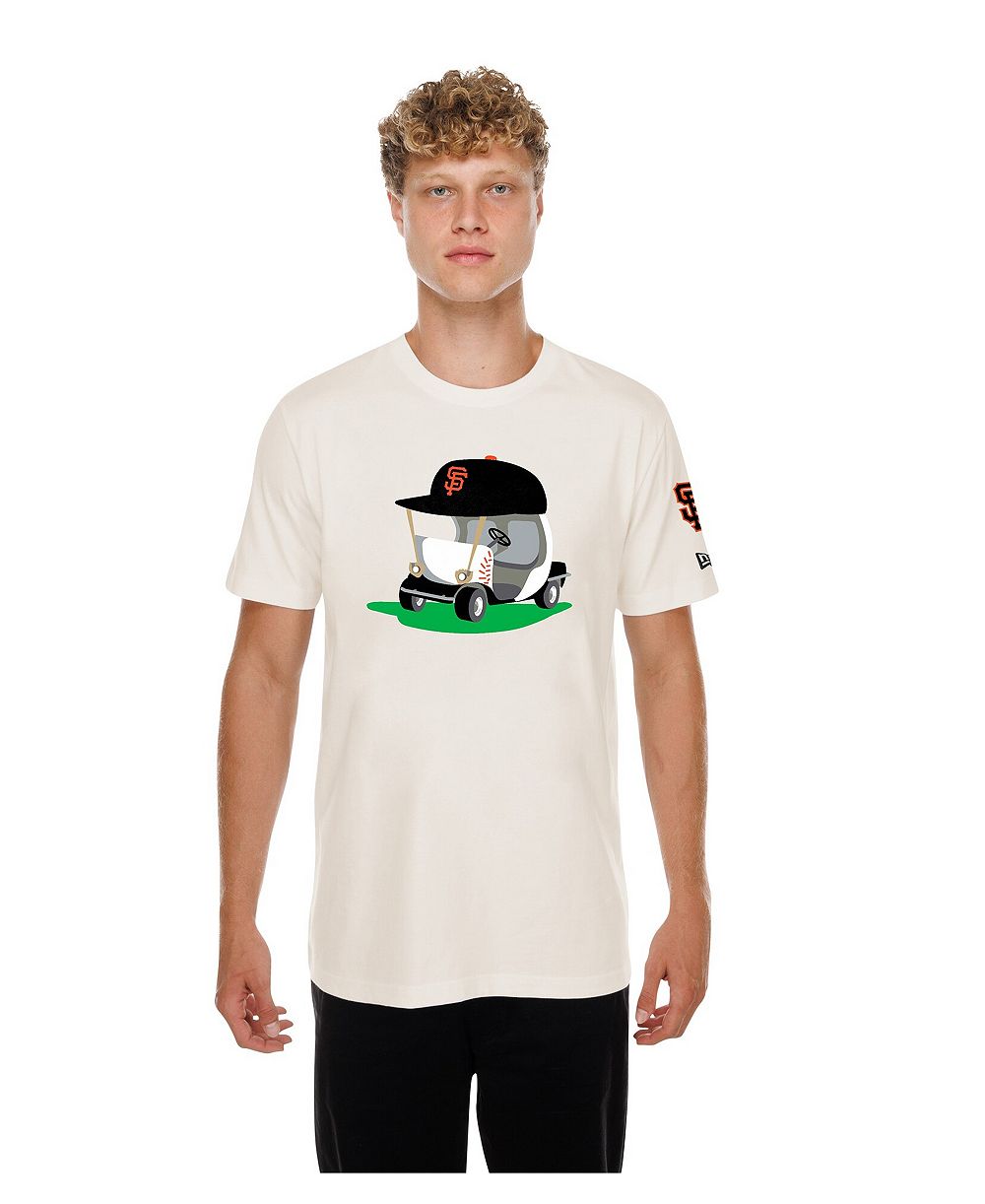 Мужская футболка New Era Natural San Francisco Giants Golf Mascot T-Shirt