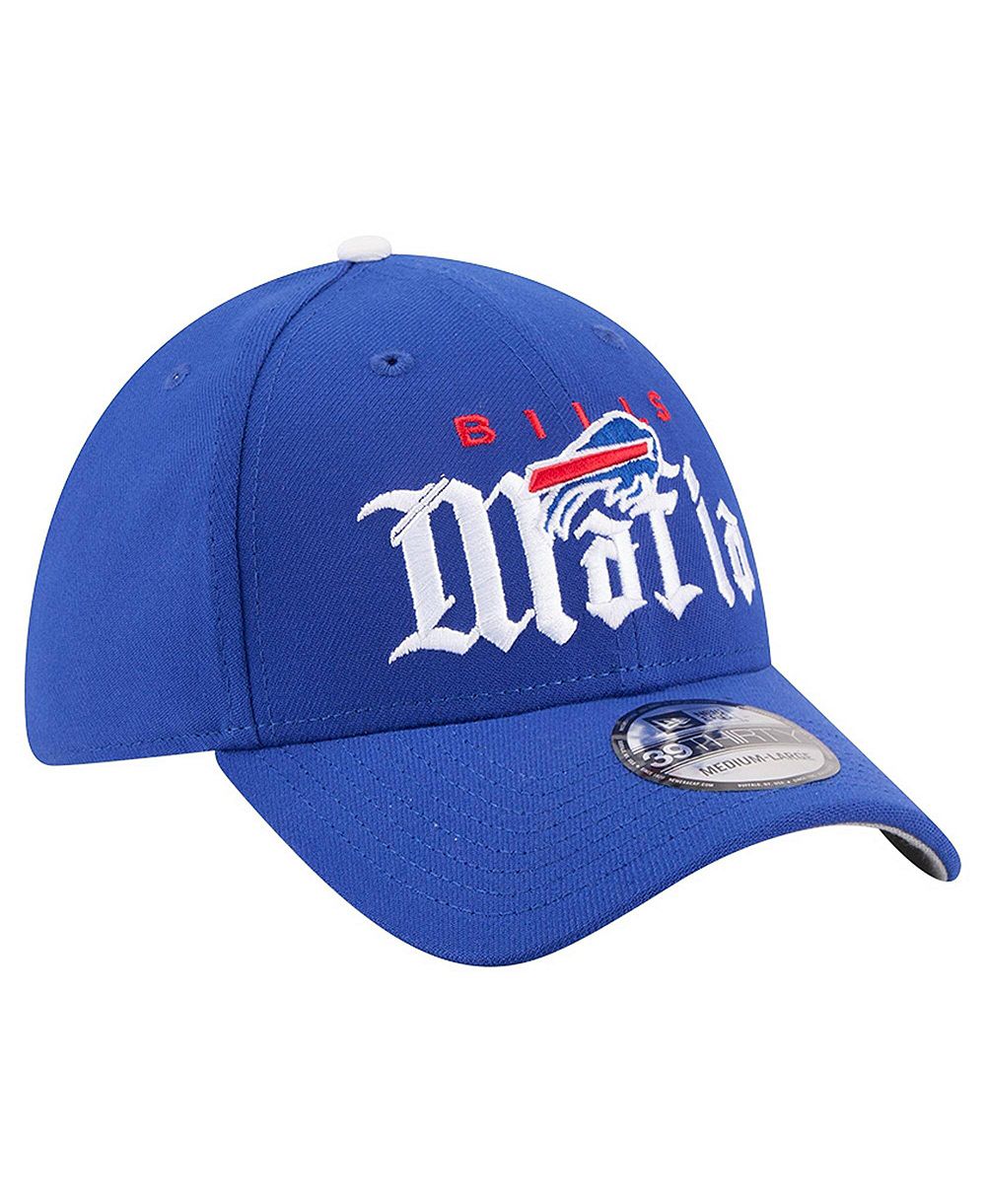Мужская кепка New Era Royal Buffalo Bills Mafia 39THIRTY Flex