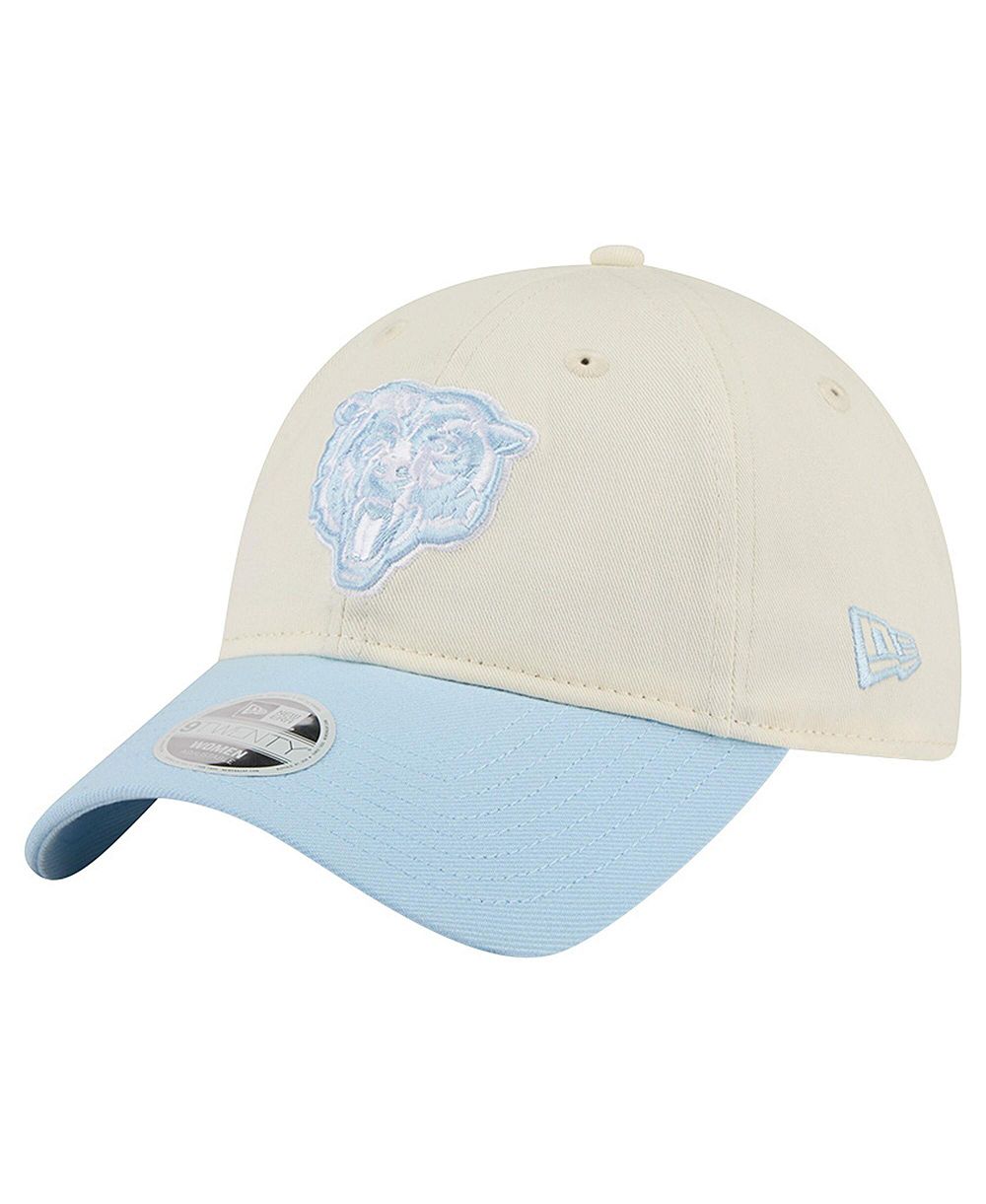 Женская регулируемая кепка New Era Chicago Bears 9TWENTY Cream/Coastal Blue