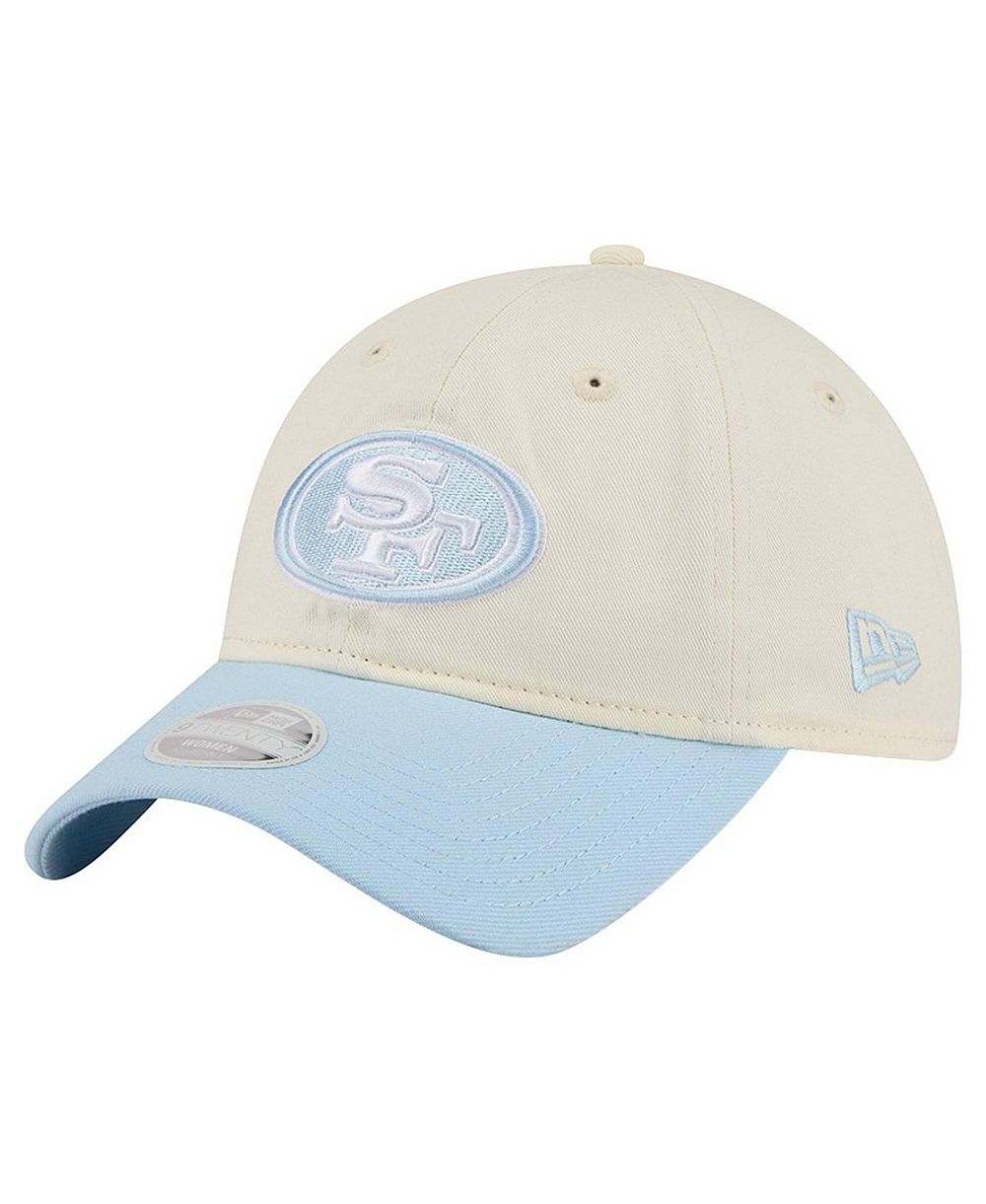 Женская кепка New Era Cream/Coastal Blue San Francisco 49ers 9TWENTY Adjustable