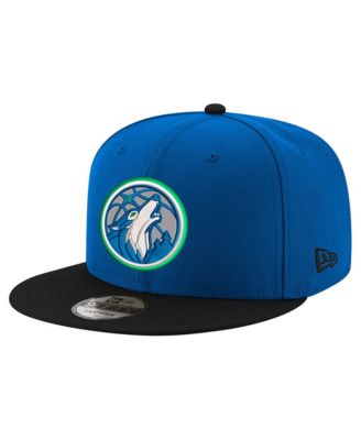 Мужская кепка New Era Blue/Black Minnesota Timberwolves 9FIFTY Snapback