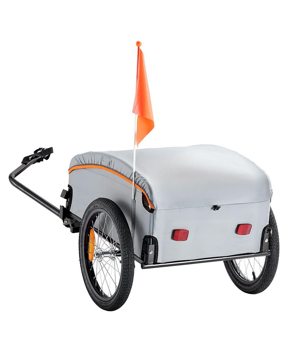 Mountaintop Bike Cargo Trailer,  Load Capacity, Heavy-Duty Bicycle Wagon Cart, Foldable Compact Storage with Universal Hitch