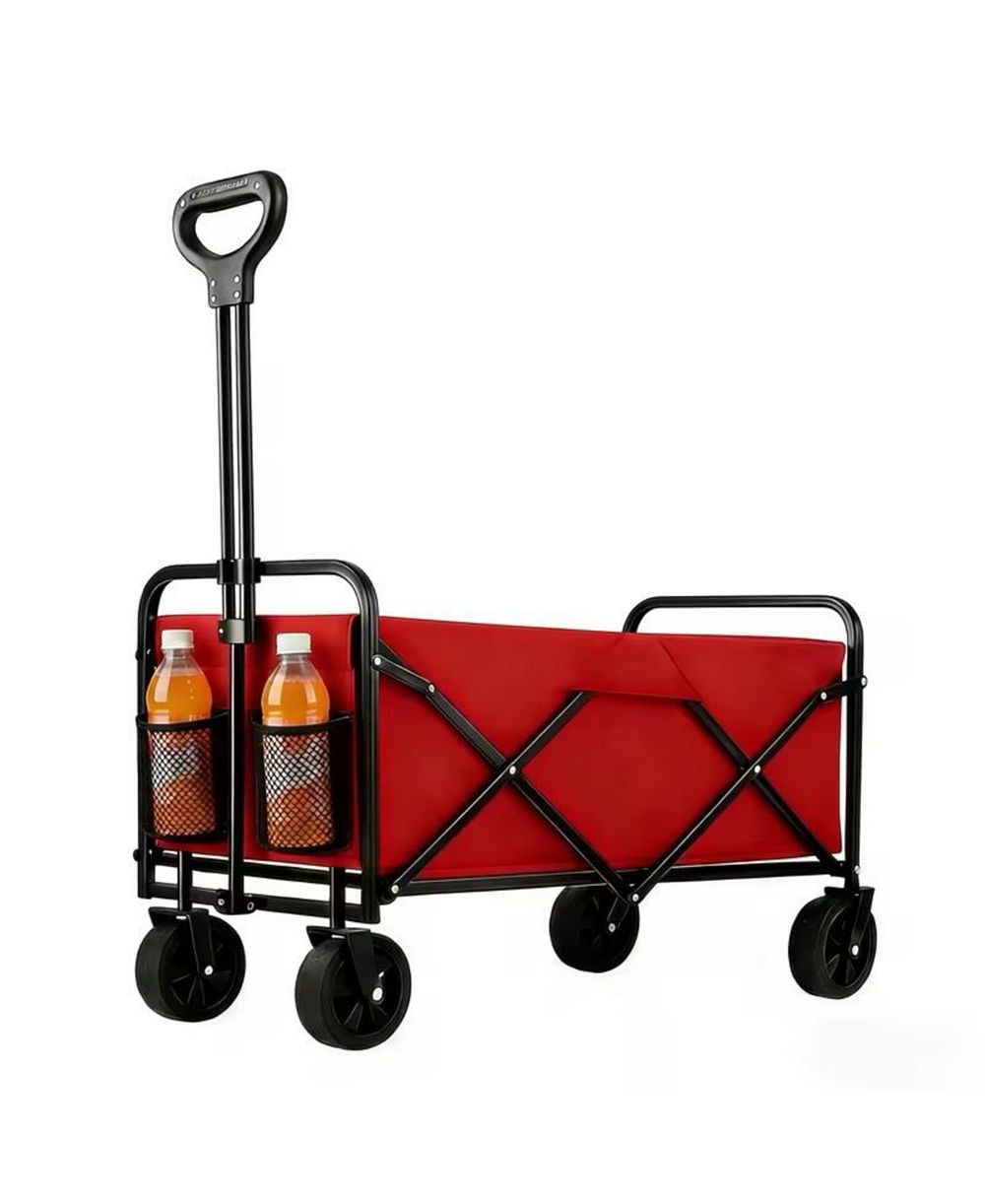 Mountaintop 680LBS Heavy Duty Folding Wagon Cart, All-Terrain Large Capacity, Camping Grocery Beach Sports Garden Home