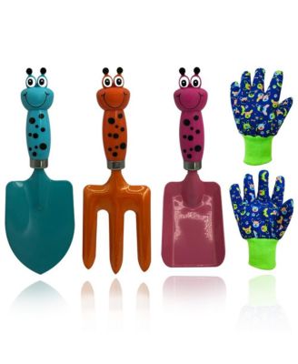 XDOVET Gardening Tools Gloves Shovel Spade Teen Boy 4Pack