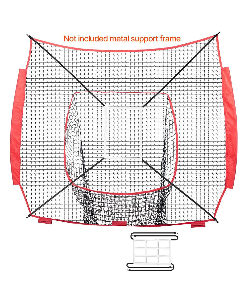 HONGGE Переносная сетка для тренировки в бейсбол и софтбол 7 x 7 ft