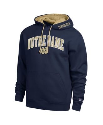 Мужской худи Champion Navy Notre Dame Fighting Irish Arch Tackle Twill