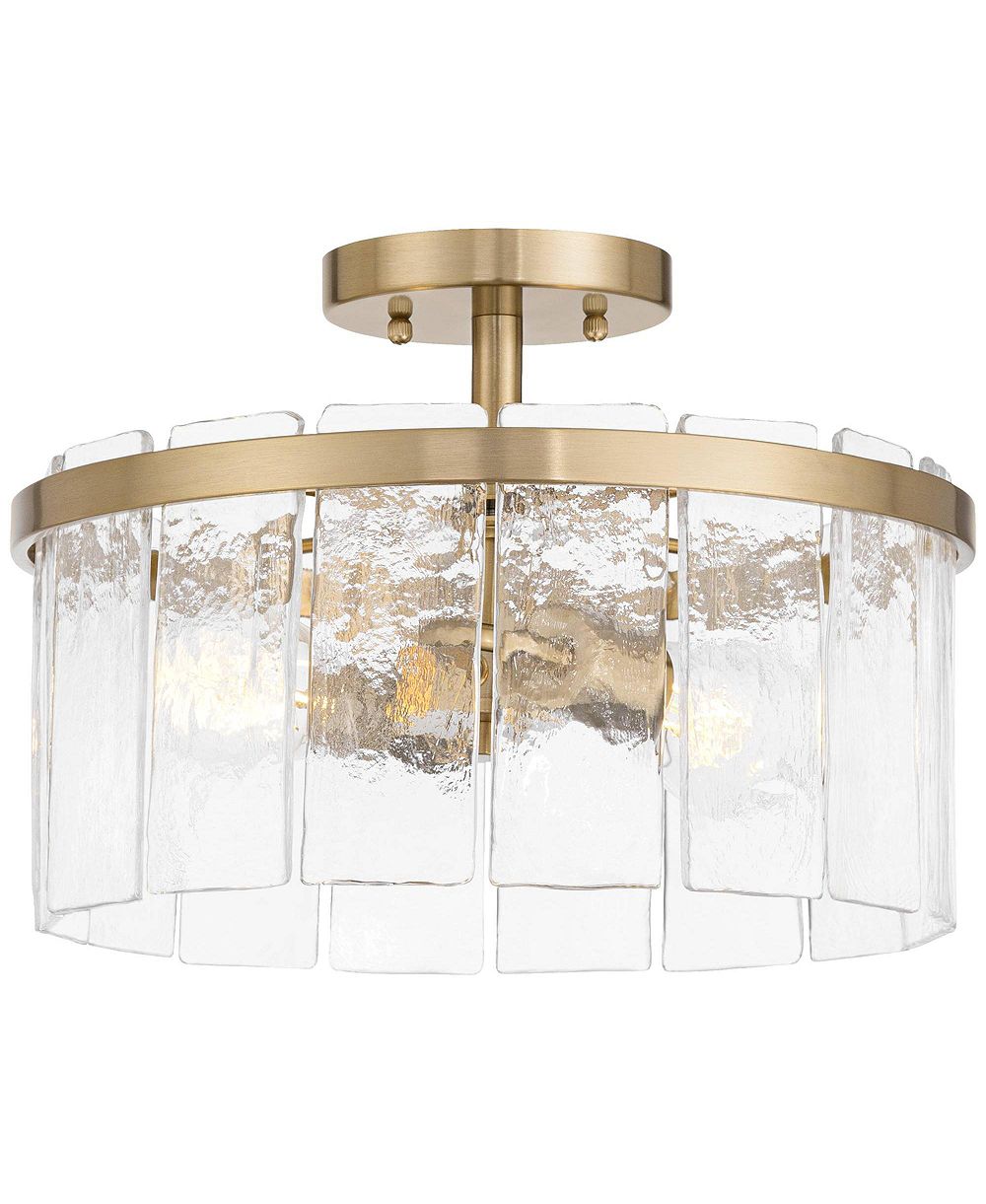 Потолочный светильник Possini Euro Design Possini Euro Soresi 14"W Piastra Glass 2-Light