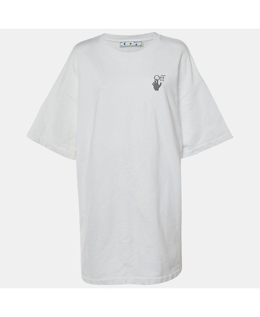 Pre-Owned Off-White Женская футболка с графическим принтом и коротким рукавом