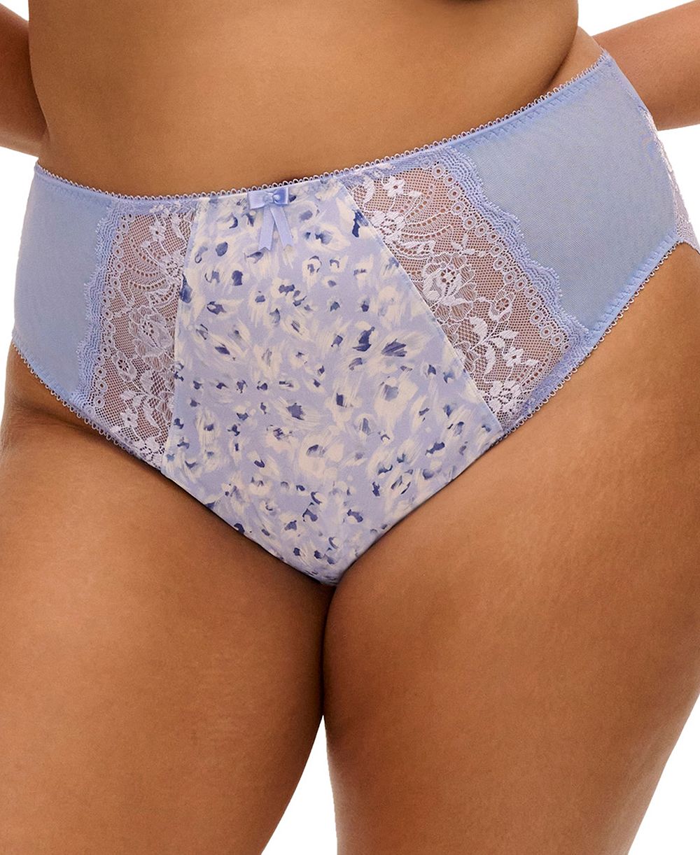 Elomi Plus Size Lace Floral Full-Coverage Morgan High Leg Brief Panty