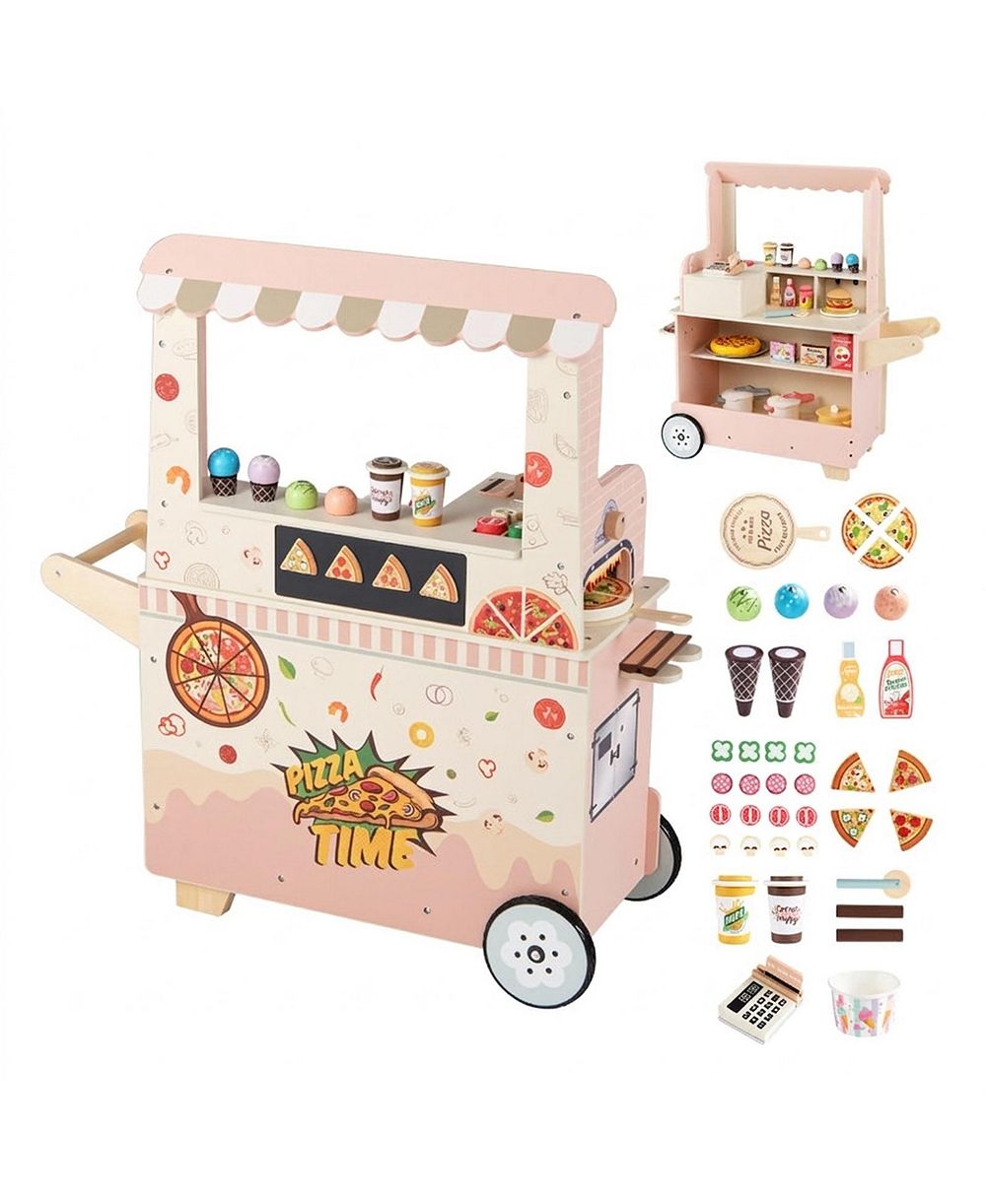 SUGIFT Игровой набор деревянный Pizza Food Truck, для детей 3-6 лет