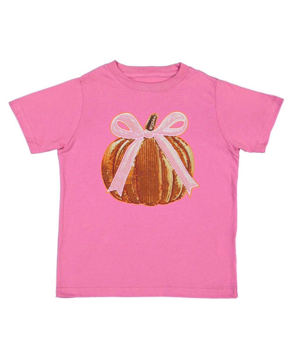 Детская футболка Sweet Wink Coquette Pumpkin с пайетками, короткий рукав
