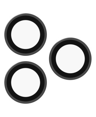 ZAGG Glass Elite Tempered Glass 3-Piece Camera Lens Protection Rings, Compatible with Apple iPhone 15 Pro, 16 Pro, and 17 Pro
