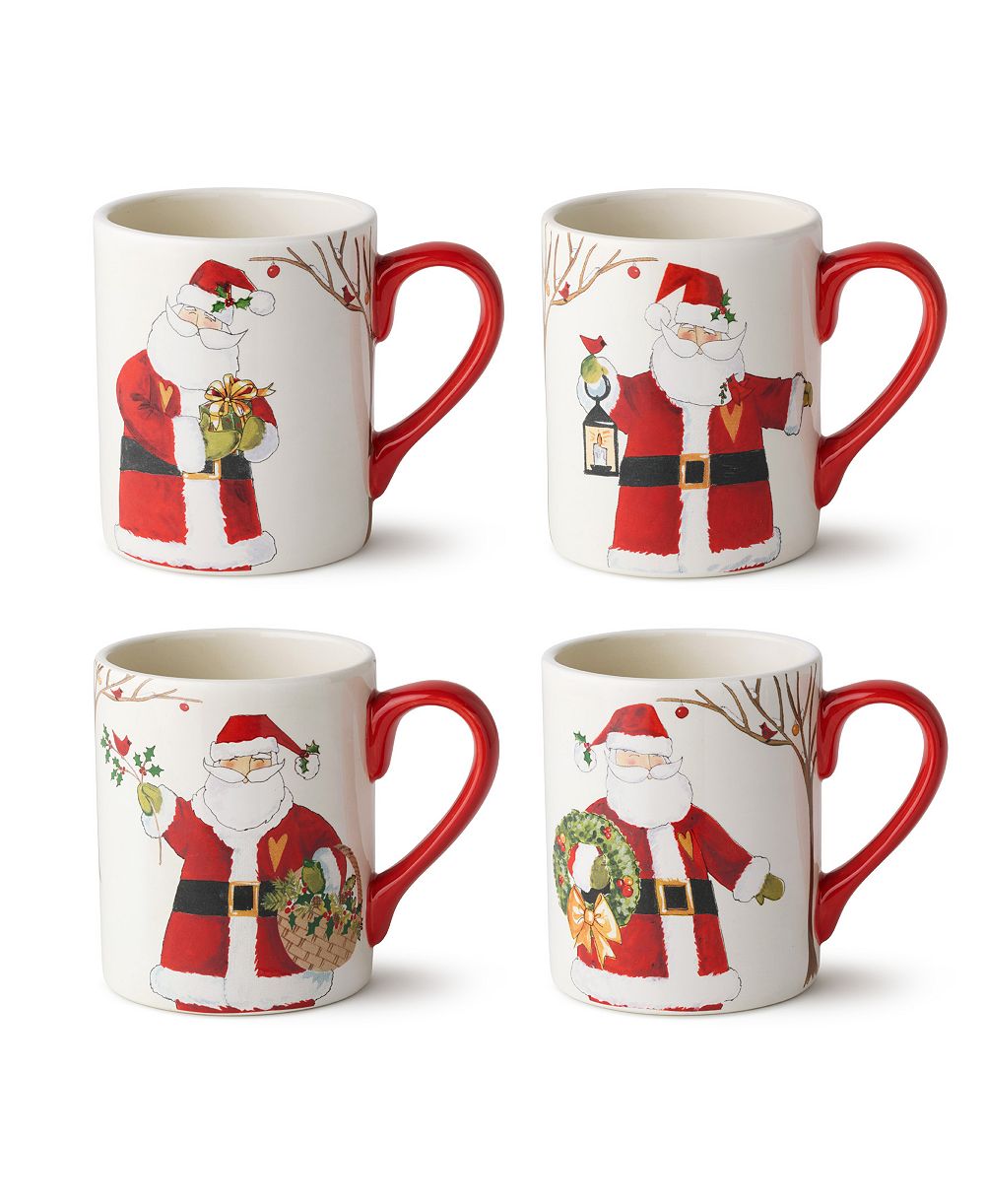 Набор кружек Certified International Santa Delight, Set of 4