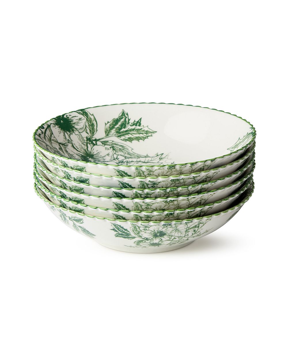 Набор суповых тарелок Certified International Winter Evergreen, Set of 6