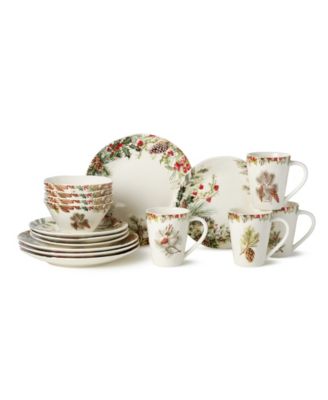 Certified International Woodland 16-Pc. Dinnerware Set, Service For 4