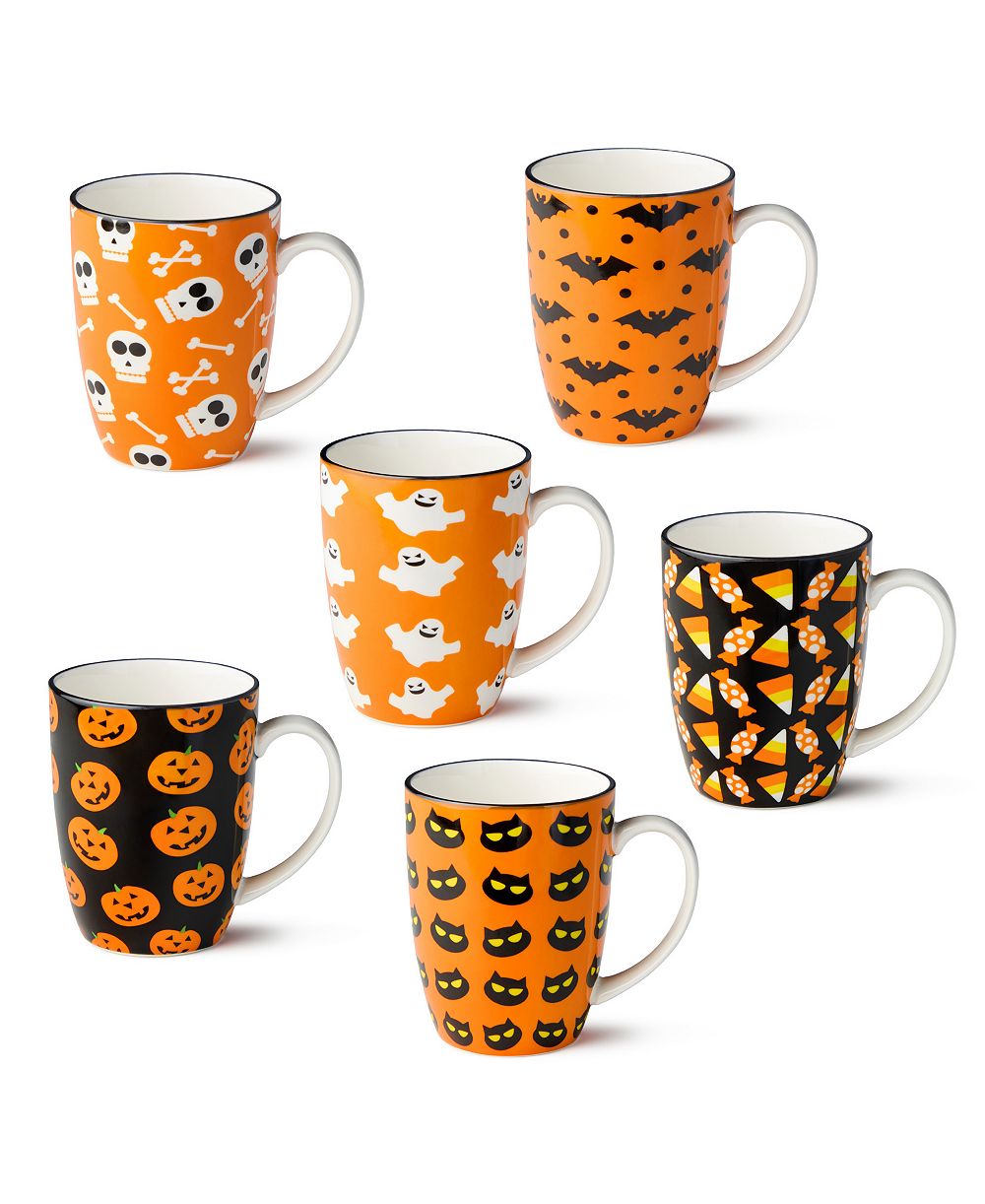 Набор кружек Certified International Halloween Pad Print, Set of 6