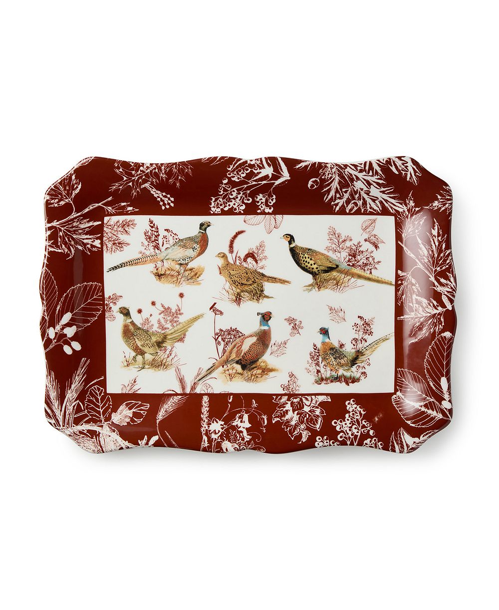 Прямоугольное блюдо Certified International Pheasant Grove