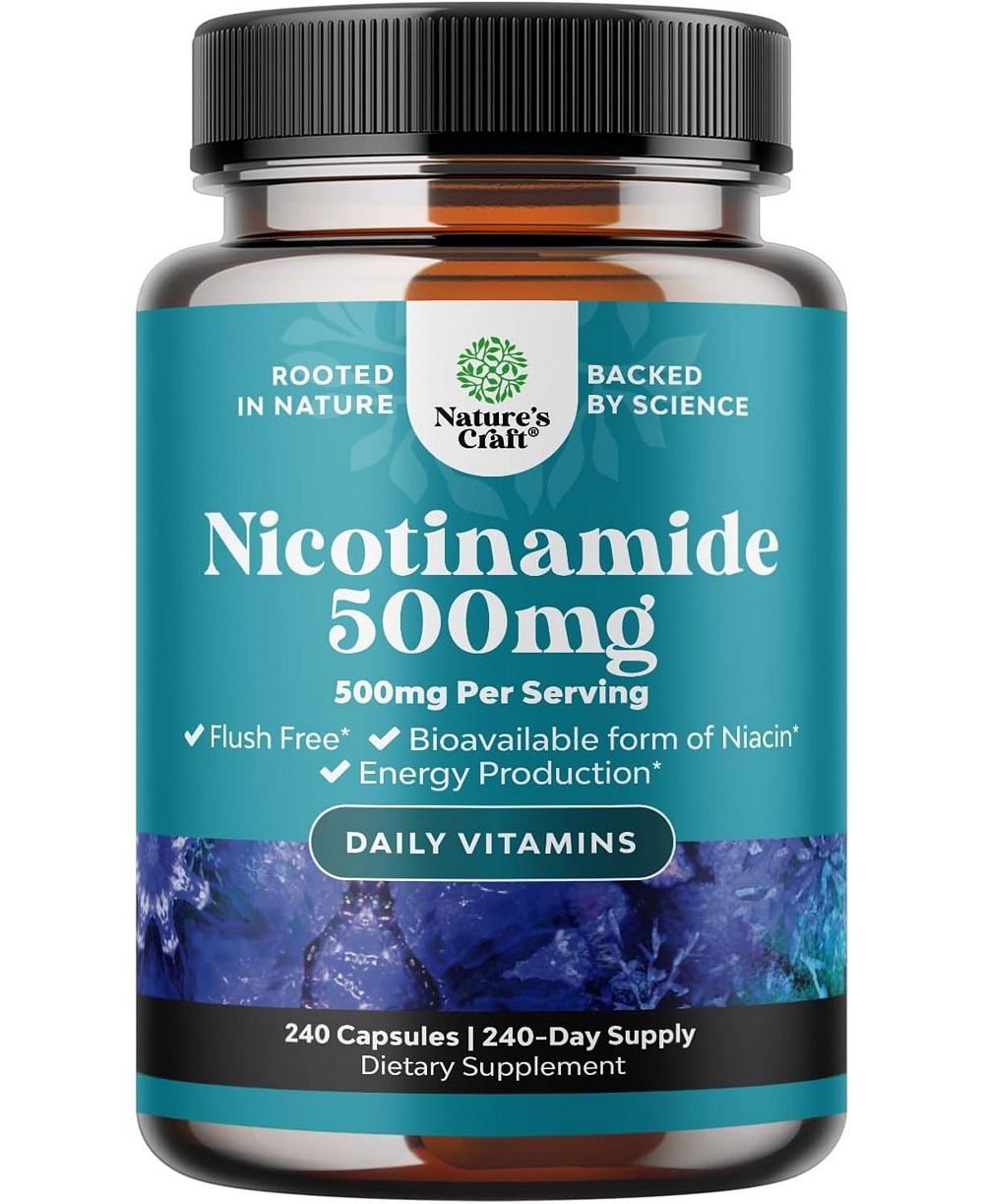 Капсулы Nature's Craft Vitamin B3 Niacinamide 500mg