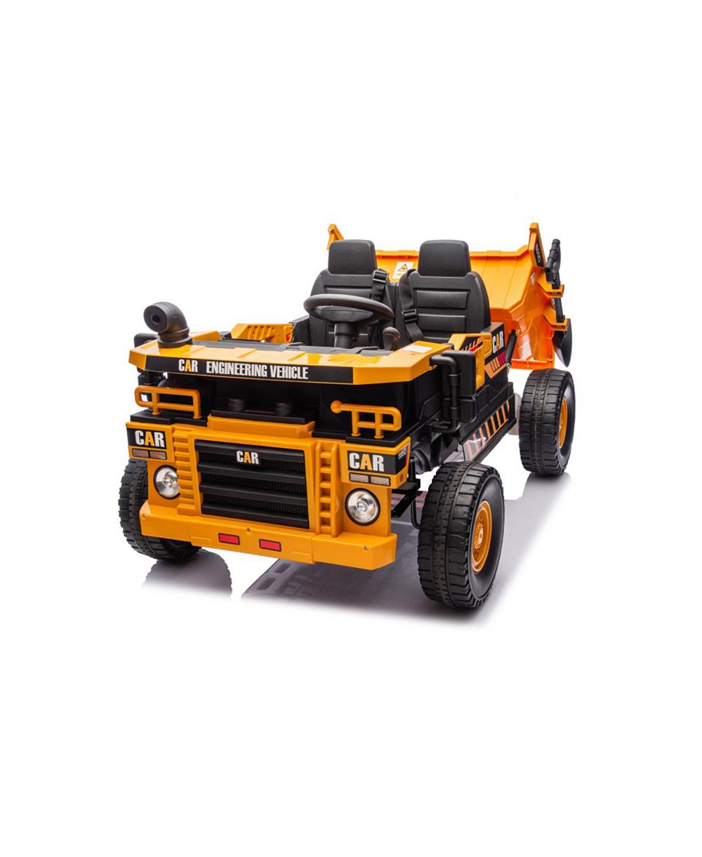 Игрушечный самосвал YOBTOP Large Remote-Control Two-Seater с LED Lights, 110 lbs Capacity, 3+