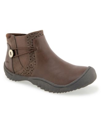 JBU Women's Jemma Water-Resistant Round Toe Casual Booties