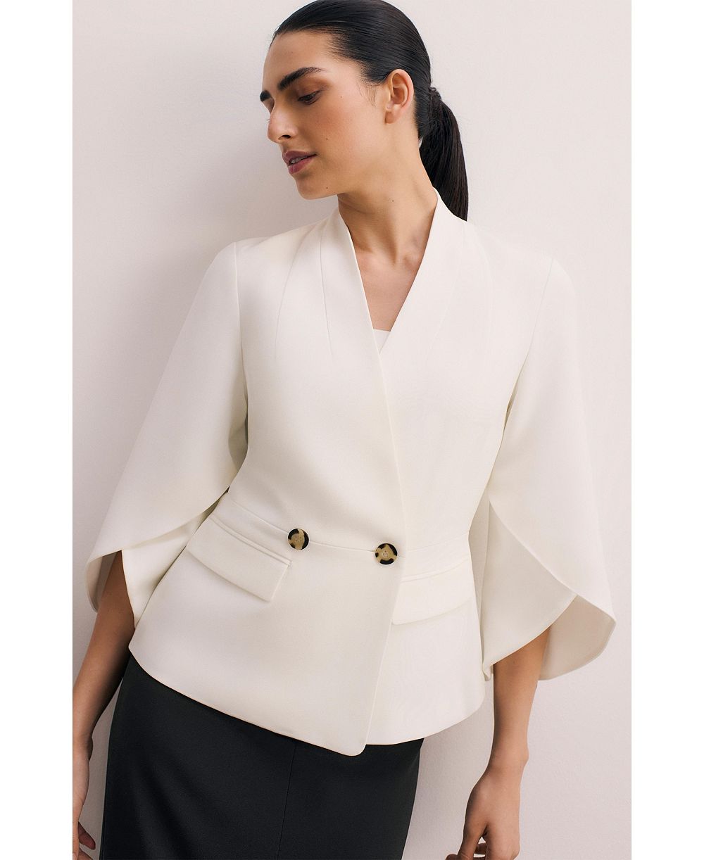 The Fold Women's Signature Draped Cape Blazer
