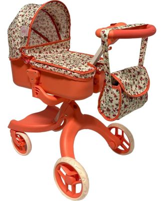 The New York Doll Collection Роскошная детская коляска с подходящей сумкой для подгузников