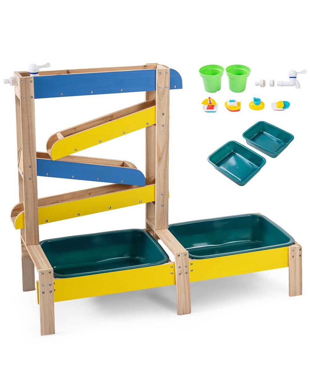 Детский стол для песка и воды HONGGE 3-in-1 из ели