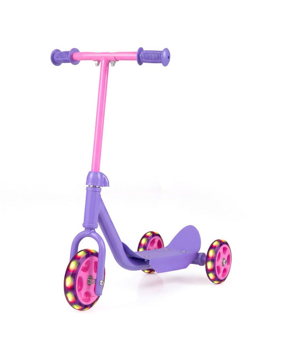 HONGGE 3-Wheel Kids Scooter with LED Light-Up Wheels, Ages 2+
